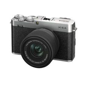 【中古】 富士フイルム(FUJIFILM) ミラーレスデジタルカメラ FUJIFILM X-E4 レンズキット シルバー (XC15-45) F X-E4LK-1545-S
