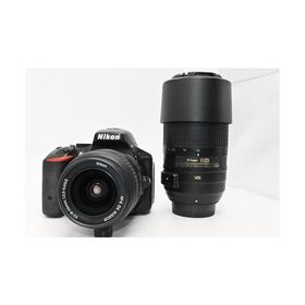 Nikon デジタル一眼レフカメラ D5500 ダブルズームキット ブラック 2416万画素 3.2型液晶 タッチパネルD5500WZBK