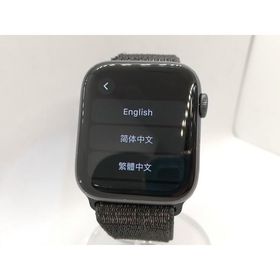 【中古】Apple Apple Watch Series4 44mm GPS スペースグレイアルミニウム/ブラックスポーツループ MU6E2J/A【高崎モントレー】保証期間１ヶ月【ランクC】