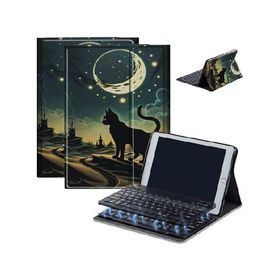 Case for Fire HD 10 ＆ 10 Plus Tablet (13th/11th Generation, 2023/2021 Release) 10.1" with Keyboard, PU Leather Multiple-Angles Keyboard C_並行輸入