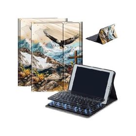 Case for Fire HD 10 ＆ 10 Plus Tablet (13th/11th Generation, 2023/2021 Release) 10.1" with Keyboard, PU Leather Multiple-Angles Keyboard C_並行輸入