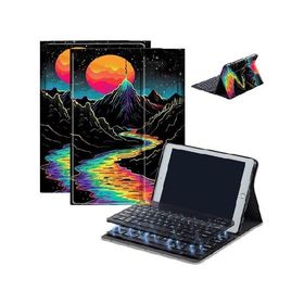 Case for Fire HD 10 ＆ 10 Plus Tablet (13th/11th Generation, 2023/2021 Release) 10.1" with Keyboard, PU Leather Multiple-Angles Keyboard C_並行輸入