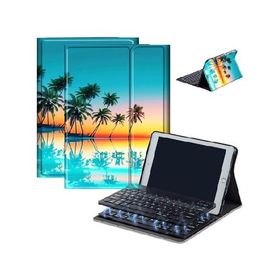Case for Fire HD 10 ＆ 10 Plus Tablet (13th/11th Generation, 2023/2021 Release) 10.1" with Keyboard, PU Leather Multiple-Angles Keyboard C_並行輸入