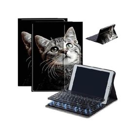 Case for Fire HD 10 ＆ 10 Plus Tablet (13th/11th Generation, 2023/2021 Release) 10.1" with Keyboard, PU Leather Multiple-Angles Keyboard C_並行輸入