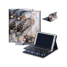 Case for Fire HD 10 ＆ 10 Plus Tablet (13th/11th Generation, 2023/2021 Release) 10.1" with Keyboard, PU Leather Multiple-Angles Keyboard C_並行輸入