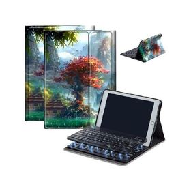 Case for Fire HD 10 ＆ 10 Plus Tablet (13th/11th Generation, 2023/2021 Release) 10.1" with Keyboard, PU Leather Multiple-Angles Keyboard C_並行輸入