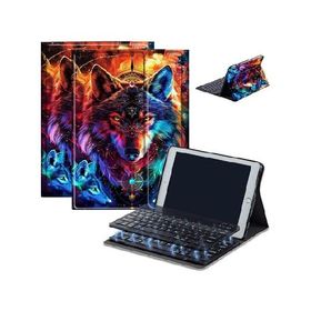 Case for Fire HD 10 ＆ 10 Plus Tablet (13th/11th Generation, 2023/2021 Release) 10.1" with Keyboard, PU Leather Multiple-Angles Keyboard C_並行輸入