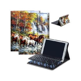 Case for Fire HD 10 ＆ 10 Plus Tablet (13th/11th Generation, 2023/2021 Release) 10.1" with Keyboard, PU Leather Multiple-Angles Keyboard C_並行輸入