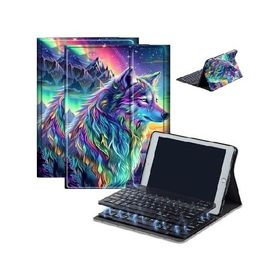 Case for Fire HD 10 ＆ 10 Plus Tablet (13th/11th Generation, 2023/2021 Release) 10.1" with Keyboard, PU Leather Multiple-Angles Keyboard C_並行輸入