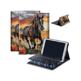 Case for Fire HD 10 ＆ 10 Plus Tablet (13th/11th Generation, 2023/2021 Release) 10.1" with Keyboard, PU Leather Multiple-Angles Keyboard C_並行輸入