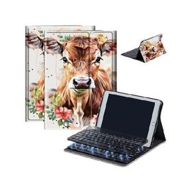 Case for Fire HD 10 ＆ 10 Plus Tablet (13th/11th Generation, 2023/2021 Release) 10.1" with Keyboard, PU Leather Multiple-Angles Keyboard C_並行輸入