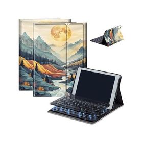 Case for Fire HD 10 ＆ 10 Plus Tablet (13th/11th Generation, 2023/2021 Release) 10.1" with Keyboard, PU Leather Multiple-Angles Keyboard C_並行輸入