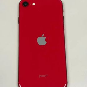 新品同様品 電池100% SIMフリー iPhoneSE(第２世代) 64GB レッド