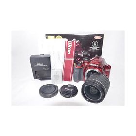 Nikon デジタル一眼レフカメラ D3400 AF-P 18-55 VR レンズキット レッド D3400LKRD