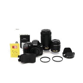 Nikon デジタル一眼レフカメラ D3400 ダブルズームキット ブラック D3400WZBK