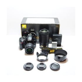 Nikon デジタル一眼レフカメラ D3400 ダブルズームキット ブラック D3400WZBK