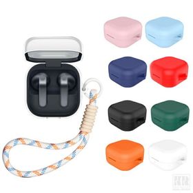 Insta Galaxy Buds4対応 ケース Buds4 Pro クリア カバー ストラップ付き シリコン ソフト ケース シンプル 保護カバー おすすめ おしゃれ Samsung