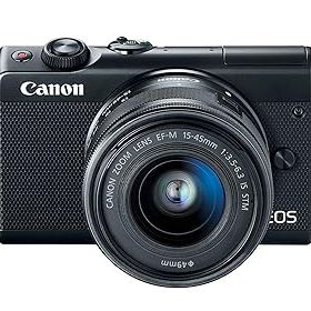 【中古】Canon ミラーレス一眼カメラ EOS M100 EF-M15-45 IS STM レンズキット(ブラック) EOSM100BK1545ISSTMLK