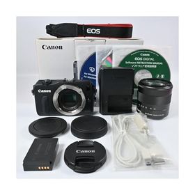 Canon ミラーレス一眼カメラ EOS M レンズキット EF-M18-55mm F3.5-5.6 IS STM付属 ブラック EOSMBK-18-55ISSTMLK