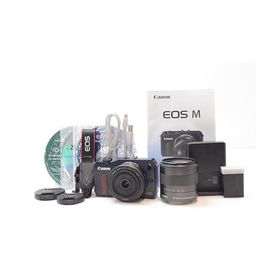 Canon ミラーレス一眼カメラ EOS M ダブルレンズキット EF-M18-55mm F3.5-5.6 IS STM/EF-M22mm F2 STM付属 ベイブルー EOSMBL-WLK