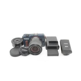 Canon ミラーレス一眼カメラ EOS M ダブルレンズキット EF-M18-55mm F3.5-5.6 IS STM/EF-M22mm F2 STM付属 ベイブルー EOSMBL-WLK