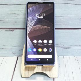 au Xperia 10 III SOG04 ブルー SONY 本体 白ロム SIMロック解除済み SIMフリー B066155