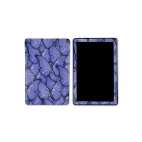 MightySkins Glossy Glitter Skin Compatible with Kindle Fire HD 10 (2023) - Blue Butterflies | Protective, Durable High-Gloss Glitter Finis_並行輸入