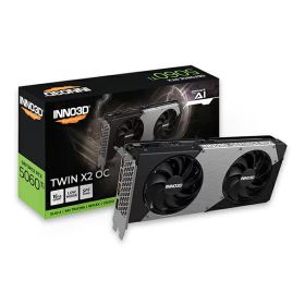 GD5060T-16GERX2OC ELSA ブラック INNO3D GeForce RTX 5060 Ti 16GB TWIN X2 OC [グラフィックボード]【KK9N0D18P】