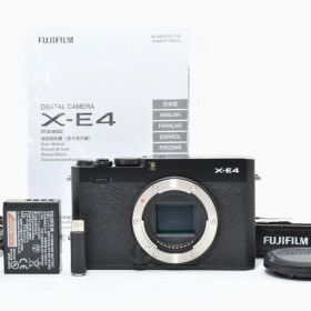 シャッター回数51回！■ほぼ新品■ FUJIFILM X-E4 ボディ ブラック F X-E4-B