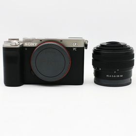 SONY ソニー α7C ILCE-7CL ズームレンズキット シルバー デジタル一眼カメラ シャッター回数：13,212 枚 中古難有
