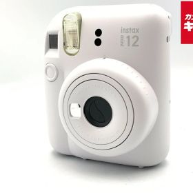 【中古】 【美品】 フジフイルム インスタントカメラ instax mini 12 「チェキ」 クレイホワイト 【フィルムカメラ】 【6ヶ月保証】