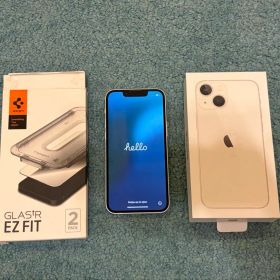 iPhone 13 mini 128GB スターライト 箱＆Spigenケース付