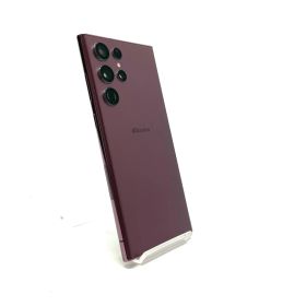 【最速発送】SAMSUNG Galaxy S22 Ultra 256GB バーガンディ Softbank SC-52C 白ロム【難有】