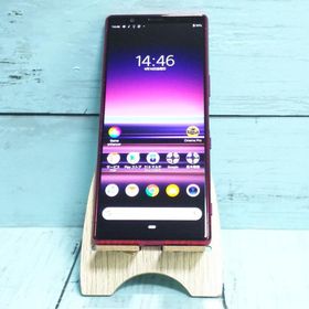 au Xperia5 SOV41 レッド 本体 白ロム SIMロック解除済み SIMフリー 396550