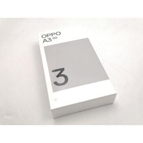 【未使用】Oppo ymobile 【SIMフリー】 OPPO A3 5G 4GB 128GB ブラック【ECセンター】保証期間３ヶ月
