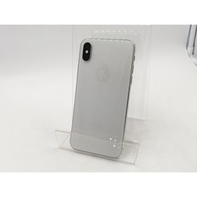 【中古】Apple au 【SIMロック解除済み】 iPhone X 64GB シルバー MQAY2J/A【津田沼】保証期間１ヶ月【ランクC】