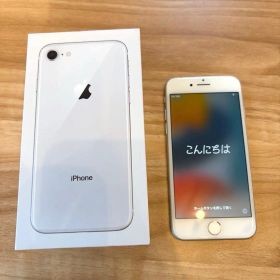 Apple iPhone 8 64GB イヤホン付 箱付 SIM解除済 割れ有