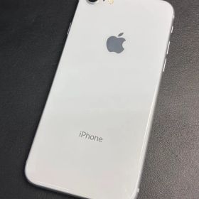 動作確認済 iPhone8 ホワイト 64GB画面ヒビあり SIMフリー
