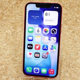 【中古】SIMフリー Softbank iPhone 13 mini 128GB レッド 赤 MLJG3J/A 本体 制限〇 一括購入(QMA941-1)