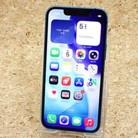 【中古】国内版 SIMフリー iPhone 13 mini 128GB ブルー MLJH3J/A 本体 一括購入(QKA1017-1)