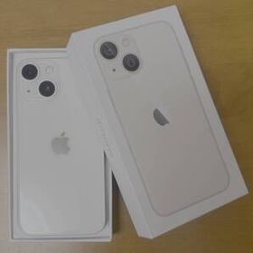 iPhone 13 mini 128GB スターライト SIMフリー（本体ほぼ新品、外箱には擦れがあります）バッテリーMax100%