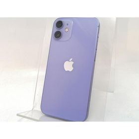 【中古】Apple SoftBank 【SIMロック解除済み】 iPhone 12 mini 64GB パープル MJQC3J/A【津田沼】保証期間１ヶ月【ランクC】