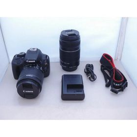 キヤノン Canon デジタル一眼レフカメラ ダブルレンズキット APS-C EOS KISS X7 ダブルズームキット