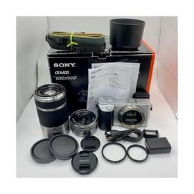 SONY(ソニー) APS-C ミラーレス一眼カメラ α6400 ダブルズームレンズキット(同梱レンズ:SELP1650+SEL55210) シルバー ILCE-6400Y S