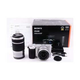 SONY(ソニー) APS-C ミラーレス一眼カメラ α6400 ダブルズームレンズキット(同梱レンズ:SELP1650+SEL55210) シルバー ILCE-6400Y S