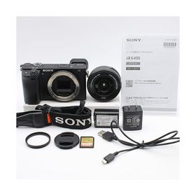 SONY(ソニー) ミラーレス一眼カメラ α6400 パワーズームレンズキット(同梱レンズ:SELP16502) ブラック ILCE-6400K BQ レンズ交換式 APS-C 6400K Black