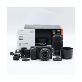 SONY(ソニー) APS-C ミラーレス一眼カメラ α6400 ダブルズームレンズキット(同梱レンズ:SELP1650+SEL55210) ブラック ILCE-6400Y B