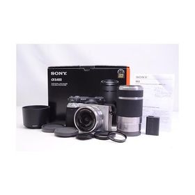 SONY(ソニー) APS-C ミラーレス一眼カメラ α6400 ダブルズームレンズキット(同梱レンズ:SELP1650+SEL55210) シルバー ILCE-6400Y S