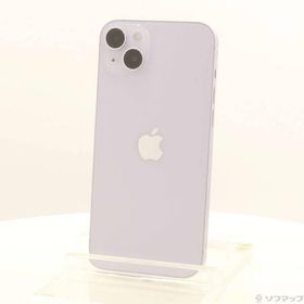 〔中古〕Apple(アップル) iPhone14 Plus 128GB パープル MQ4E3J／A SIMフリー〔258-ud〕