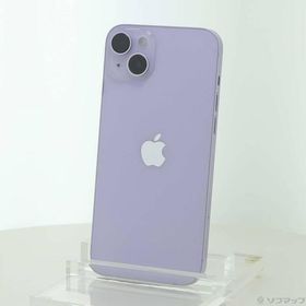 〔中古〕Apple(アップル) iPhone14 Plus 128GB パープル MQ4E3J／A SIMフリー〔198-ud〕